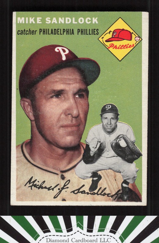 1954 Topps #104 Mike Sandlock EX+ a, front
