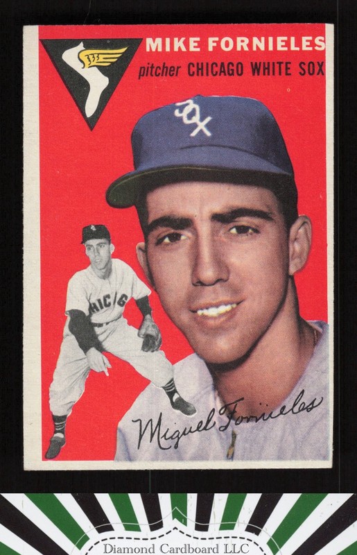 1954 Topps #154 Mike Fornieles VG l, front