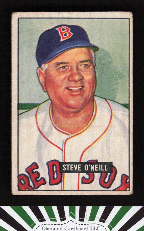 1951 Bowman #201 Steve O'Neill GD, front