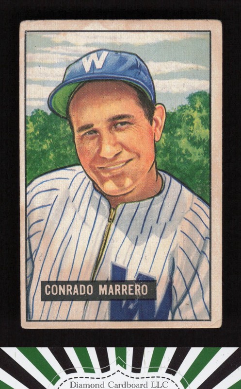 1951 Bowman #206 Connie Marrero GD+, front
