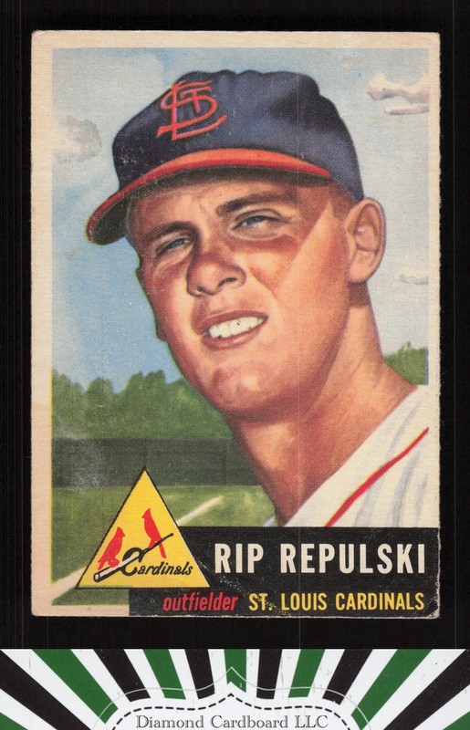 1953 Topps #172 Rip Repulski GD f, front