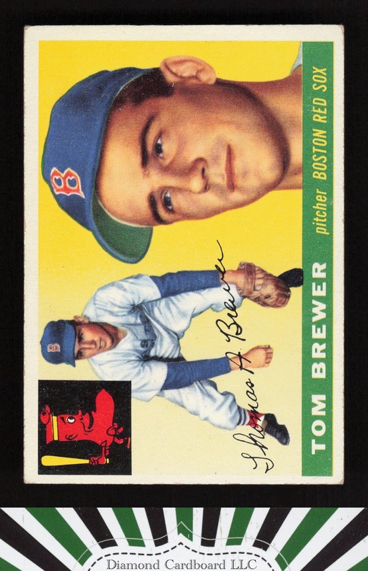 1955 Topps #83 Tom Brewer VGEX f, front