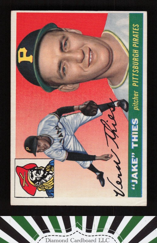1955 Topps #12 Jake Thies VGEX e, front