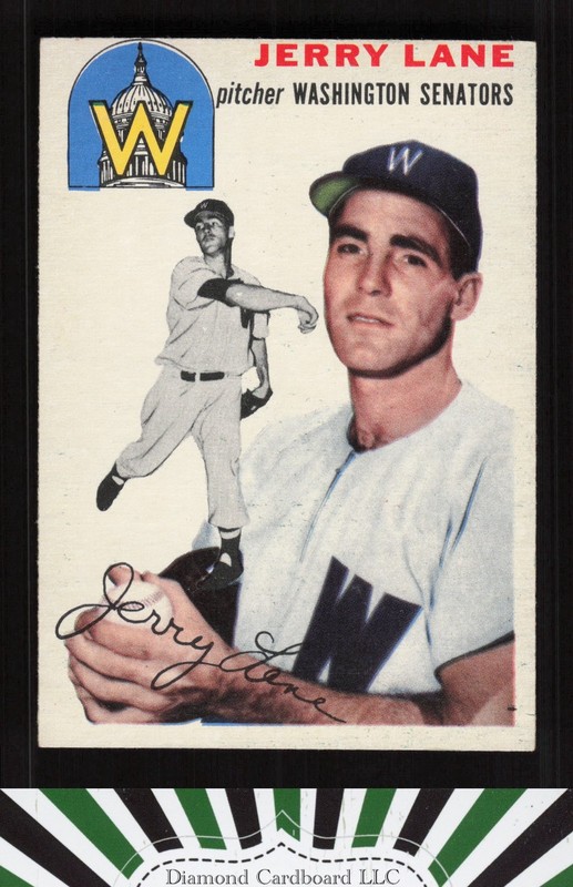 1954 Topps #97 Jerry Lane EXMT m, front