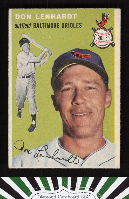 1954 Topps #157 Don Lenhardt VGEX g, front