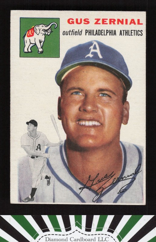 1954 Topps #2 Gus Zernial VGEX k, front