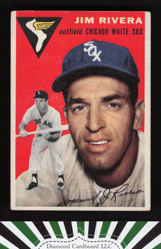 1954 Topps #34 Jim Rivera VG h, front