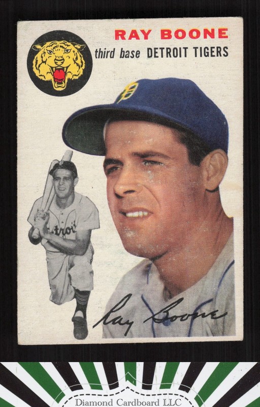 1954 Topps #77 Ray Boone GD+ f, front