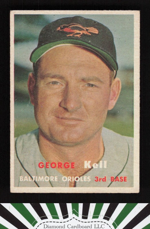 1957 Topps #230 George Kell VGEX b, front