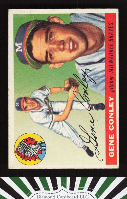 1955 Topps #81 Gene Conley EX k, front