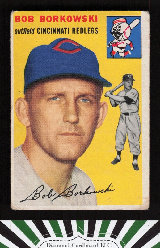 1954 Topps #138 Bob Borkowski GD e, front