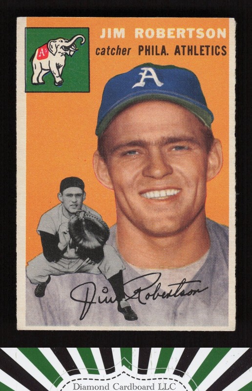 1954 Topps #149 Jim Robertson EX g, front