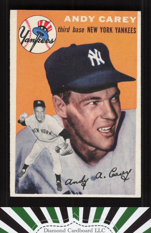 1954 Topps #105 Andy Carey NM c, front