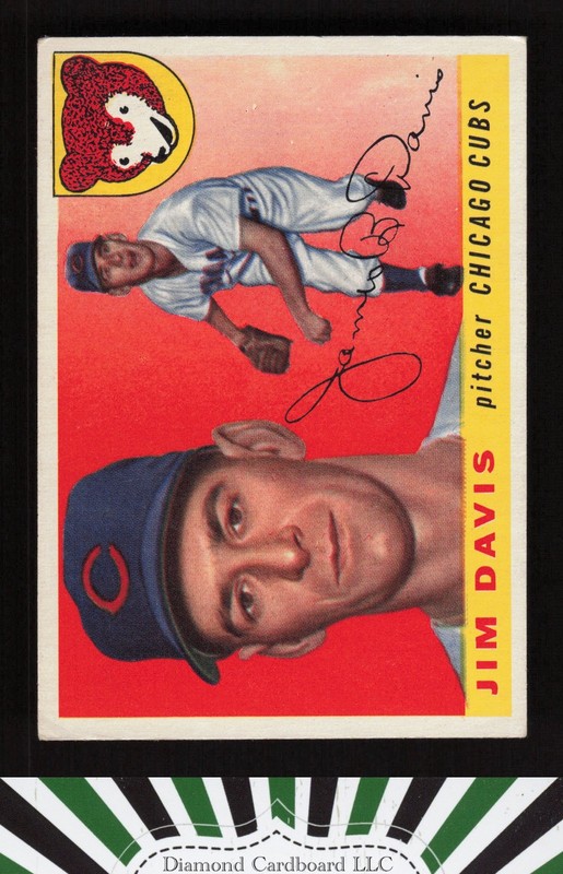 1955 Topps #68 Jim Davis VGEX h, front