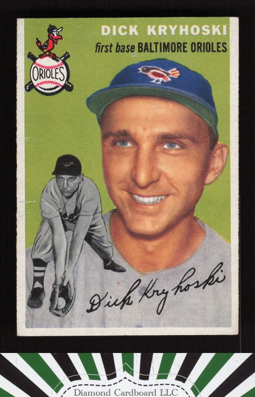 1954 Topps #150 Dick Kryhoski EX [NICELY CENTERED] j, front