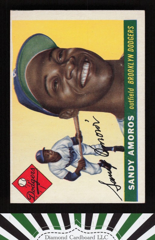 1955 Topps #75 Sandy Amoros VGEX+ j, front