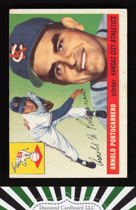 1955 Topps #77 Arnold Portocarrero VGEX (MC) a, front