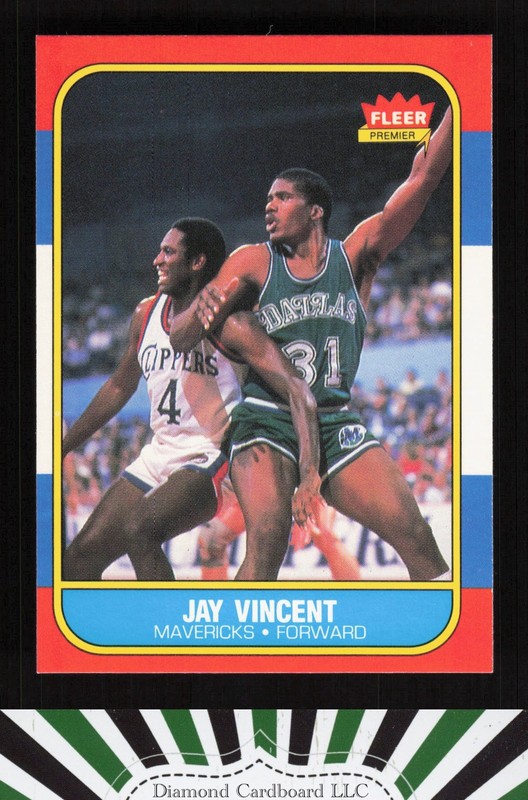 1986-87 Fleer #118 Jay Vincent EXMT, front