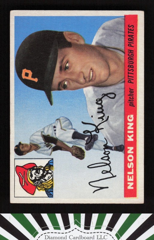 1955 Topps #112 Nelson King VGEX+ m, front