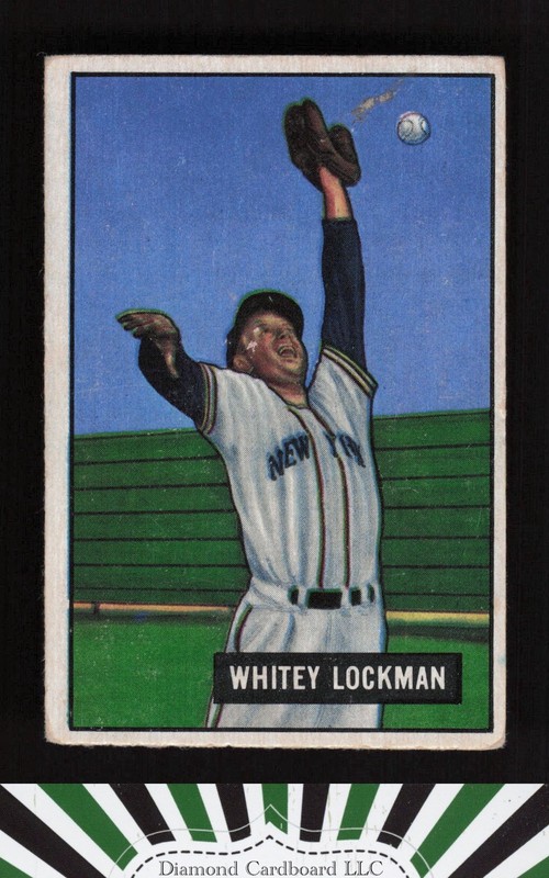 1951 Bowman #37 Whitey Lockman GD, front