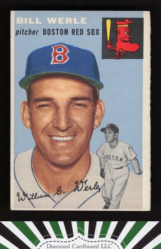 1954 Topps #144 Bill Werle VGEX b, front