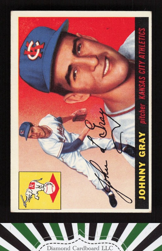 1955 Topps #101 Johnny Gray VGEX i, front