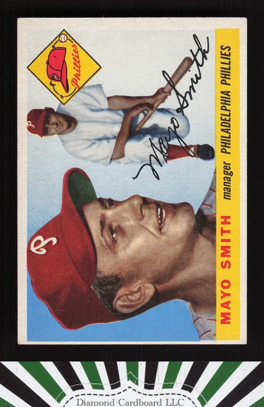 1955 Topps #130 Mayo Smith EX+ i, front