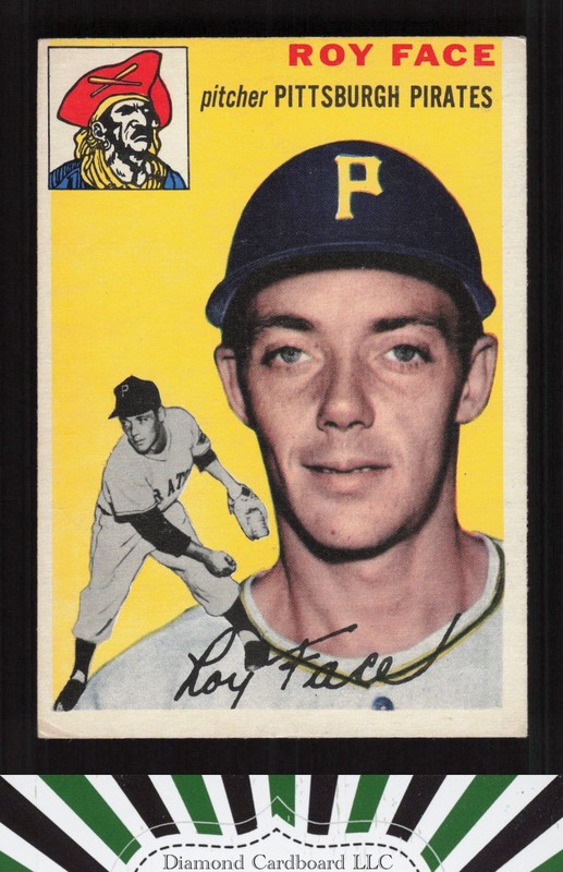 1954 Topps #87 Roy Face VGEX b, front