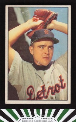 1953 Bowman Color #47 Ned Garver GD b, front