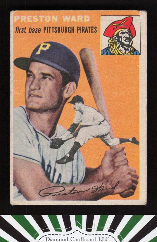1954 Topps #72 Preston Ward GD k, front