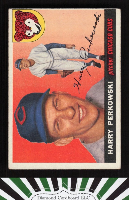 1955 Topps #184 Harry Perkowski VGEX d, front