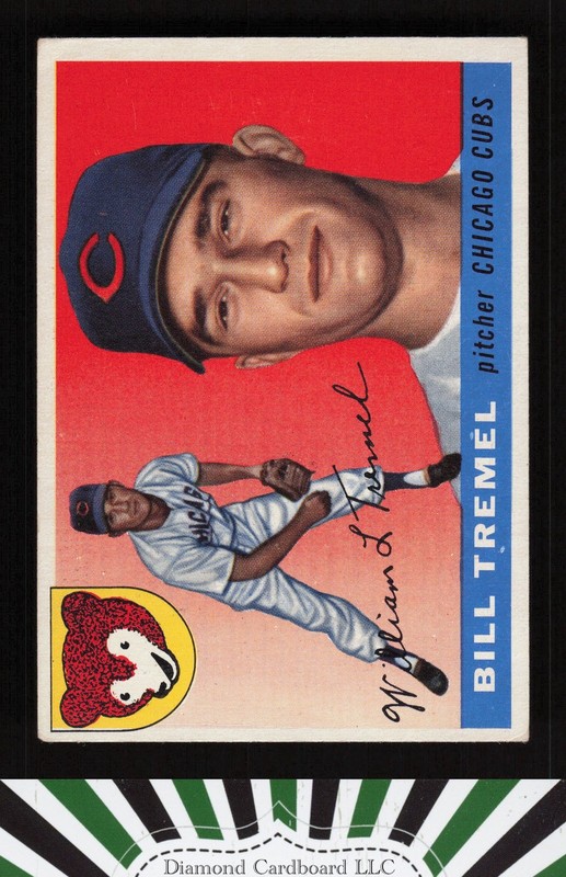 1955 Topps #52 Bill Tremel VGEX c, front