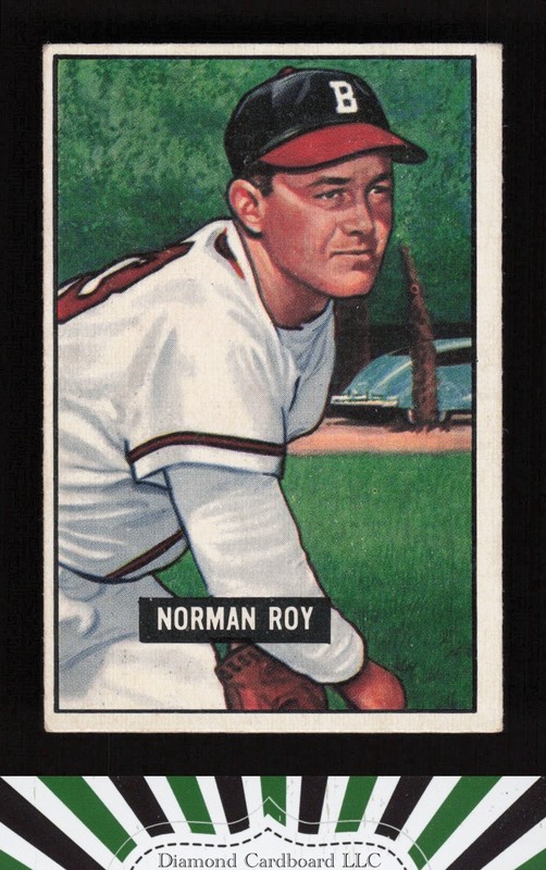 1951 Bowman #278 Norman Roy VGEX, front