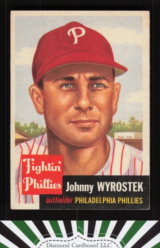 1953 Topps #79 Johnny Wyrostek VGEX+ i, front