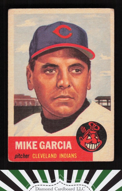 1953 Topps #75 Mike Garcia GD c, front