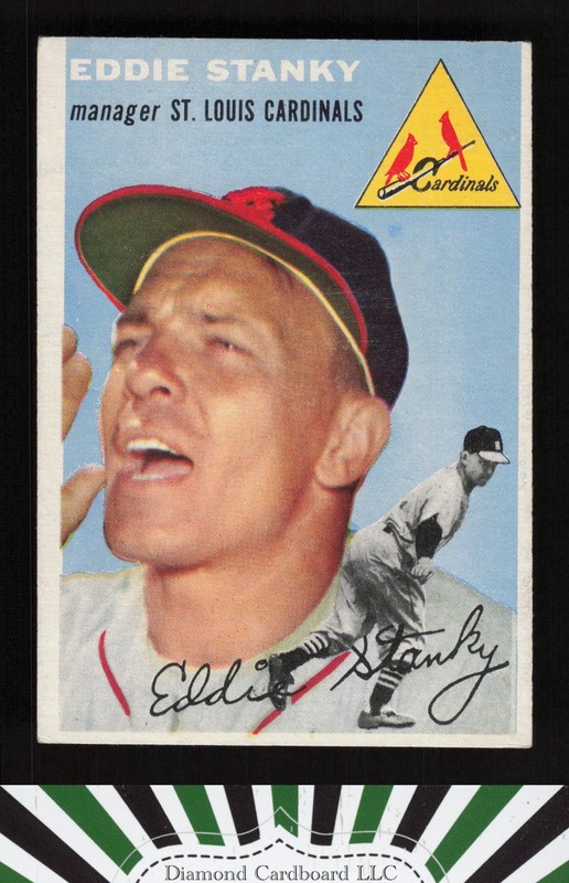 1954 Topps #38 Eddie Stanky VG h, front