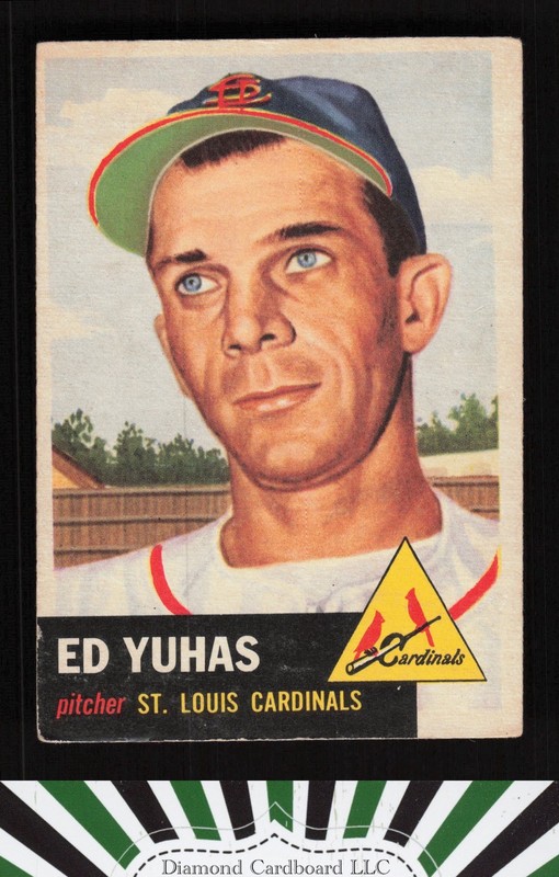 1953 Topps #70 Ed Yuhas VGEX a, front