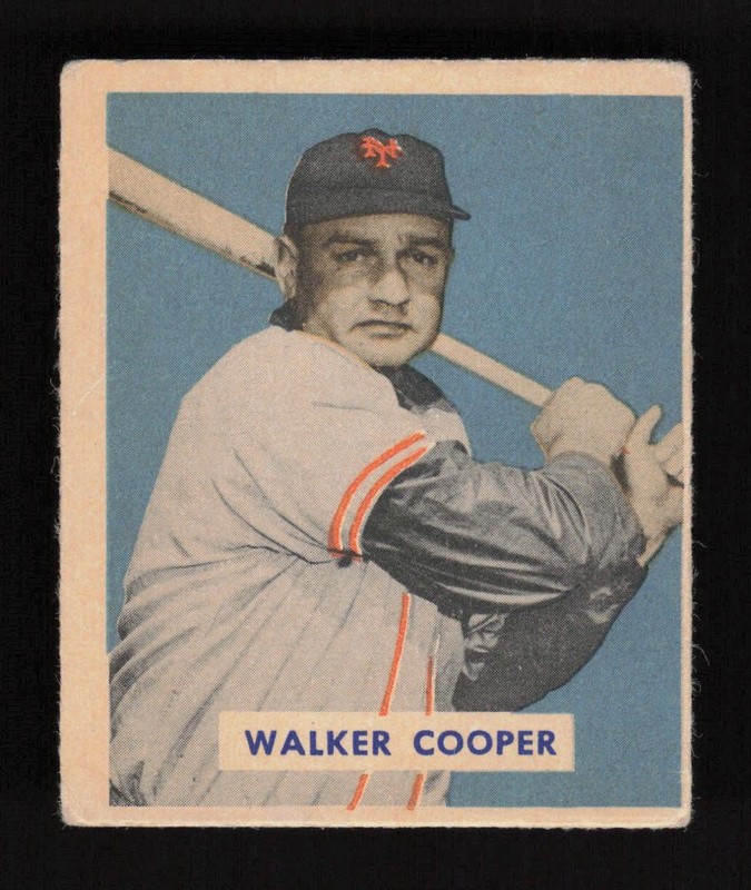 1949 Bowman #117 Walker Cooper VG, front