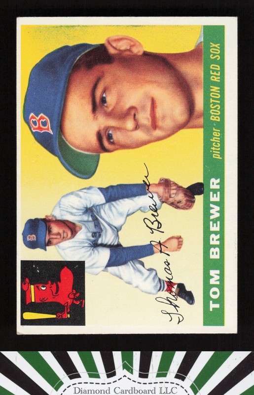 1955 Topps #83 Tom Brewer VGEX+ h, front