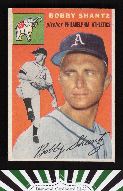 1954 Topps #21 Bobby Shantz VGEX+ h, front