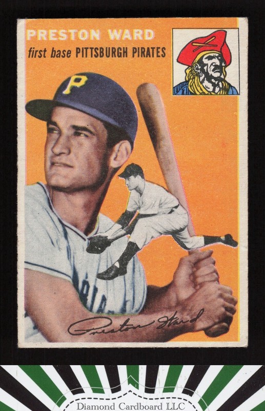 1954 Topps #72 Preston Ward VGEX n, front