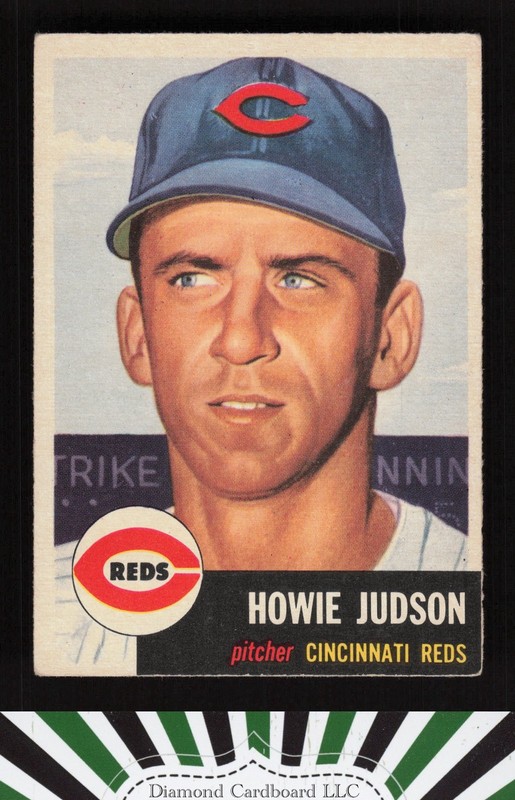 1953 Topps #12 Howie Judson EX e, front