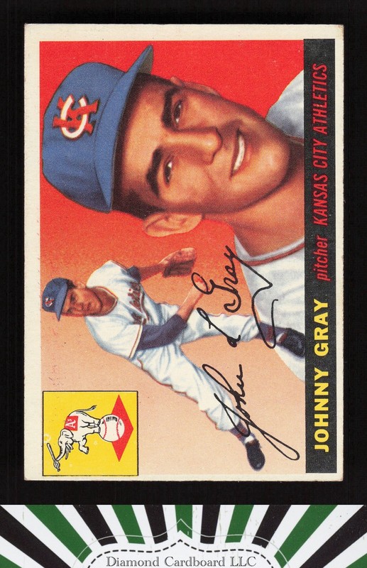 1955 Topps #101 Johnny Gray VGEX f, front