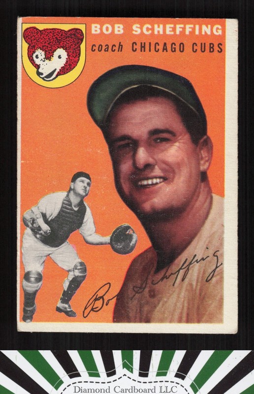 1954 Topps #76 Bob Scheffing VGEX a, front