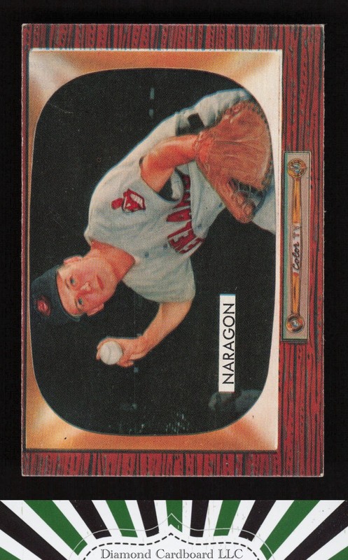 1955 Bowman #129 Hal Naragon EX, front