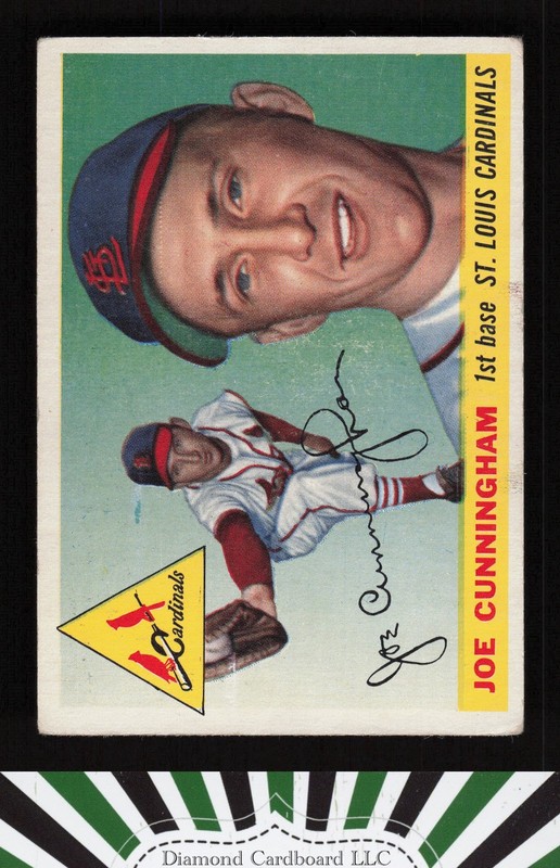 1955 Topps #37 Joe Cunningham VG+ h, front