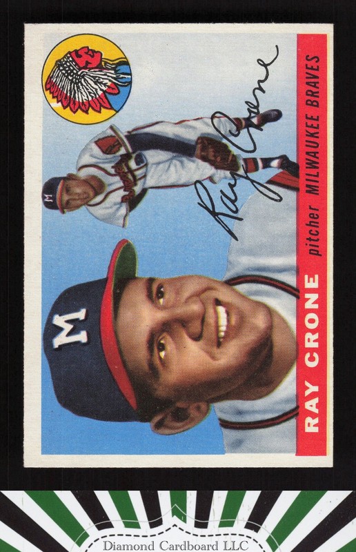 1955 Topps #149 Ray Crone EXMT m, front