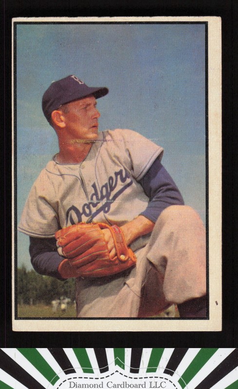 1953 Bowman Color #129 Russ Meyer VG a, front