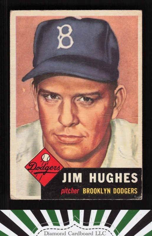 1953 Topps #216 Jim Hughes PR a, front