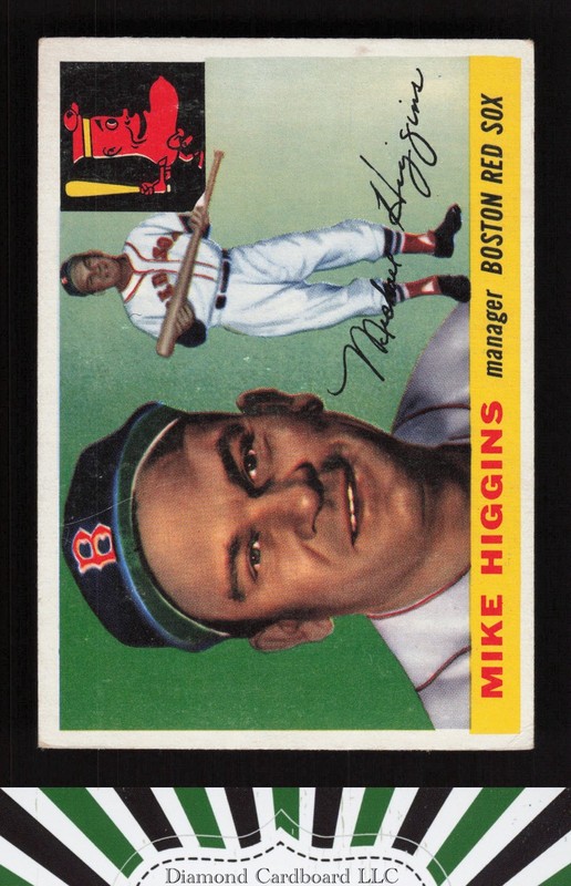 1955 Topps #150 Mike Higgins VGEX k, front